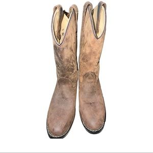 Masterson Boots Mens/ Boys Size 5 brown Cowboy Boots